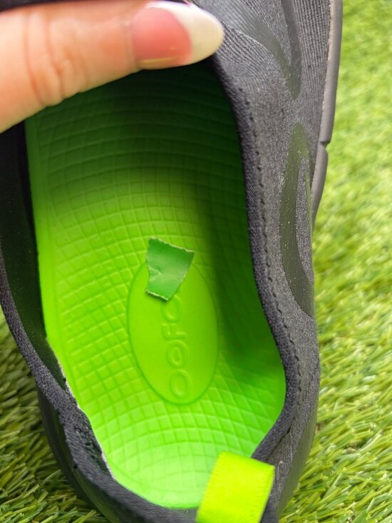 OOFOS OOmg EeZee Low Mens Size 9 Black Casual Walking Slip On Recovery Shoes main image 6